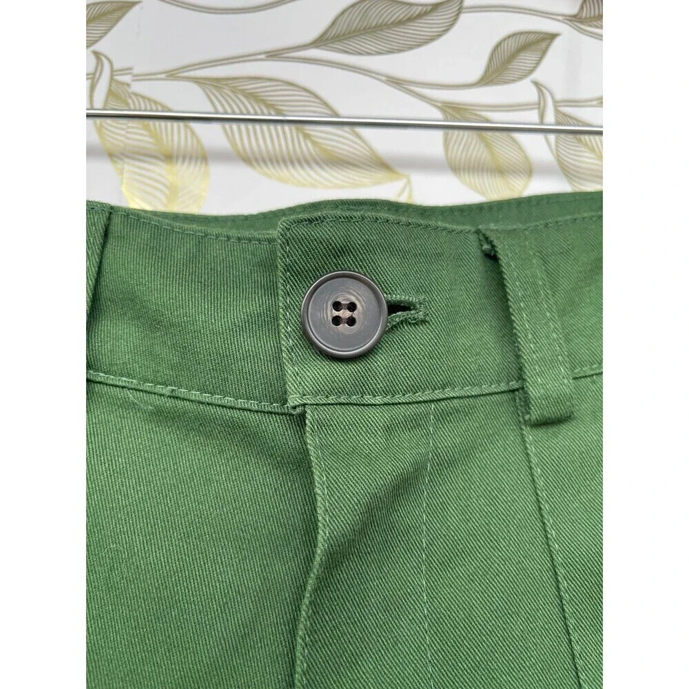 The Frankie Shop Green Cargo Pants | XS 100% Cotton Utilitarian Trousers